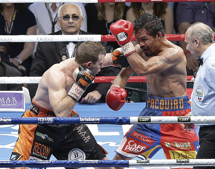 Australia Boxing Pacquiao Horn <YONHAP NO-1730> (AP)