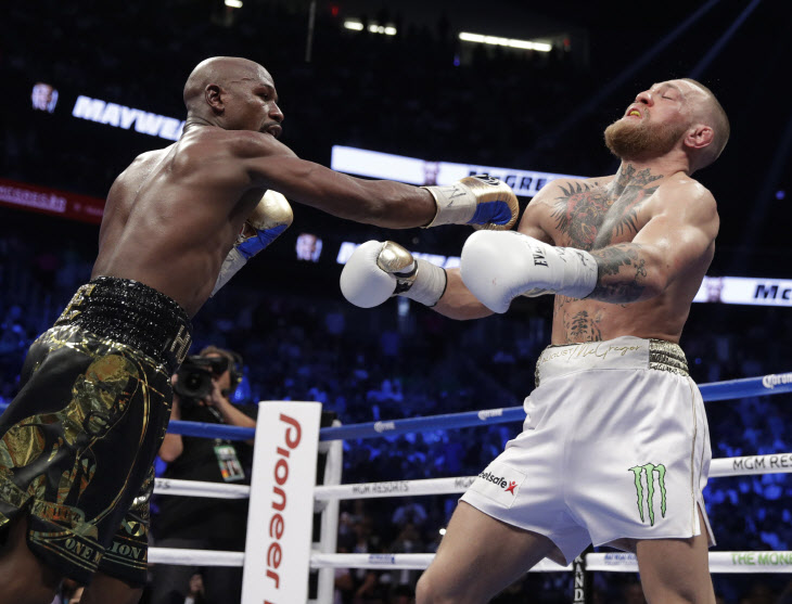 Mayweather McGregor Boxing <YONHAP NO-2788> (AP)