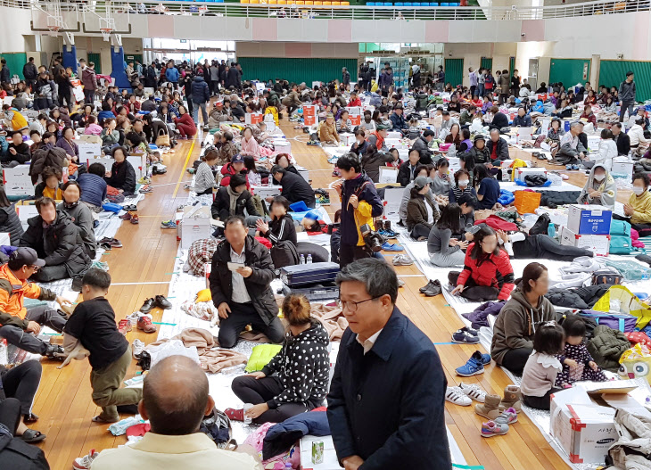 염태영 수원시장, 포항 지진피해 복구 지원