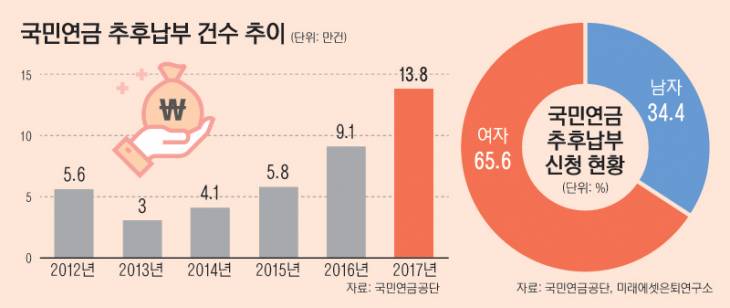 13면_국민연금추후납부건수추이