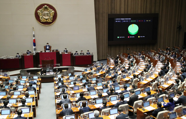 공직자의 이해충돌 방지법안 본회의 통과