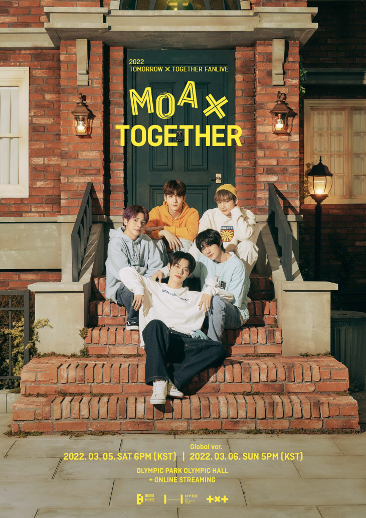 투모로우바이투게더_2022 팬라이브  MOA X TOGETHER 포스터