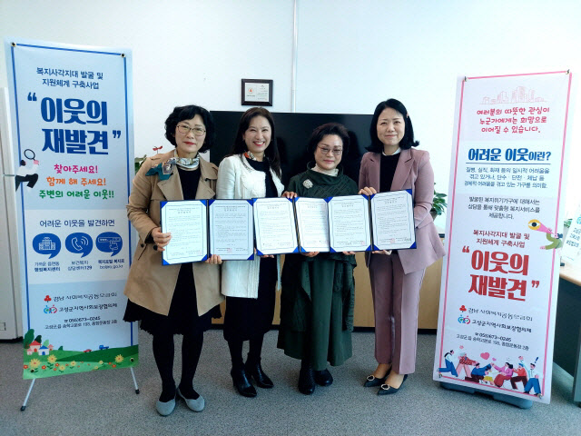 사각지대 발굴 및 지원체계 구축을 위한 협약