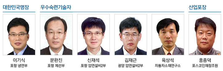 포스코에서 선정된 '우수숙련기술자'