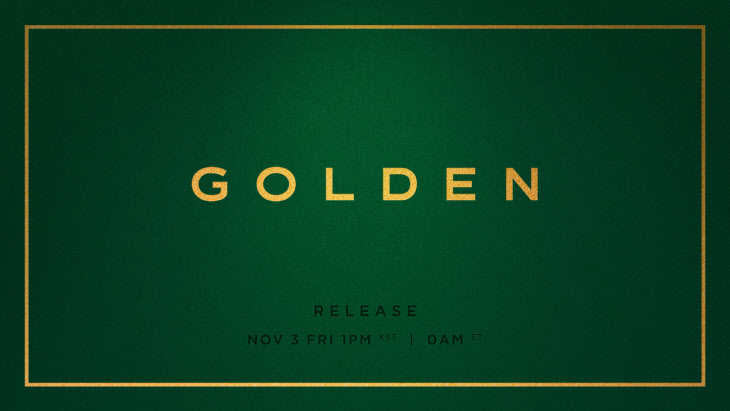 방탄소년단 정국_솔로 앨범 GOLDEN_공지 이미지