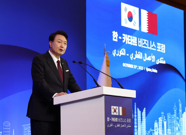 윤석열 대통령, 한·카타르 비즈니스 포럼 축사