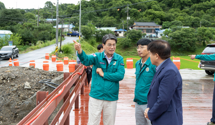 김돈곤 군수 수해현장 점검