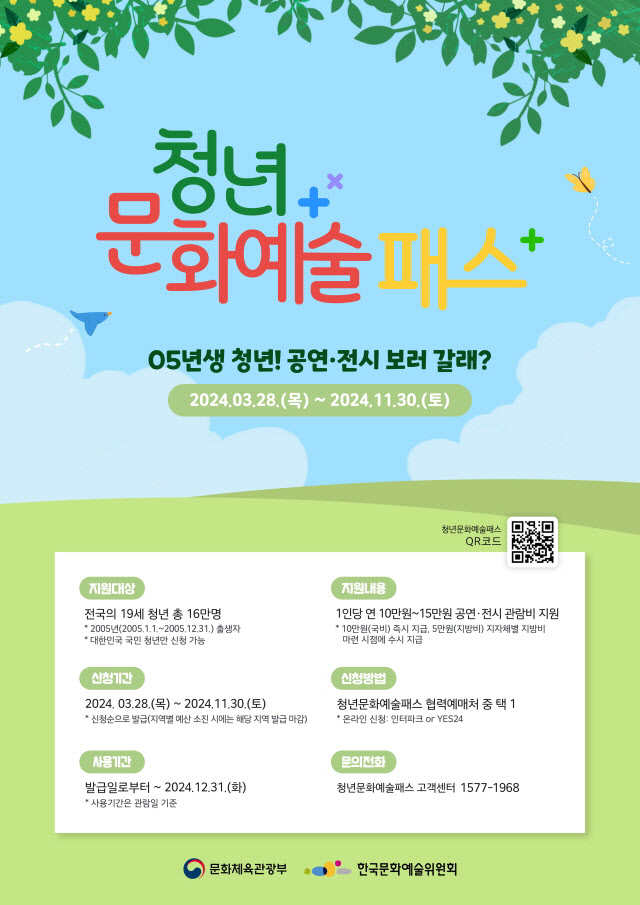 산청군 청년문화예술패스 지원사업