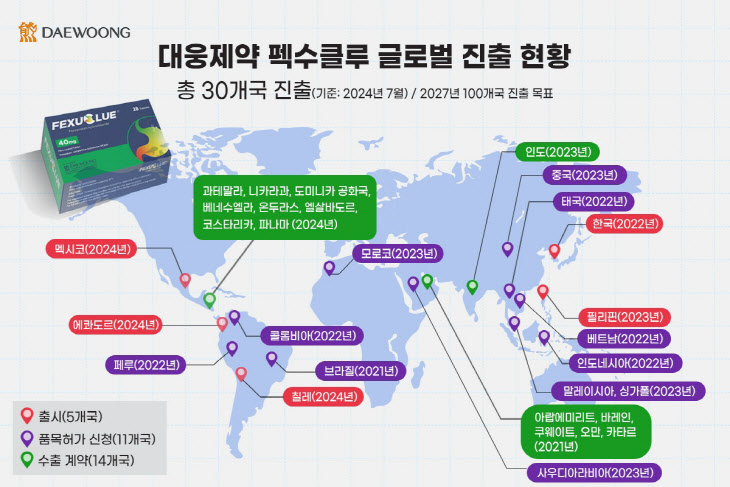 [사진자료] 펙수클루 진출 현황