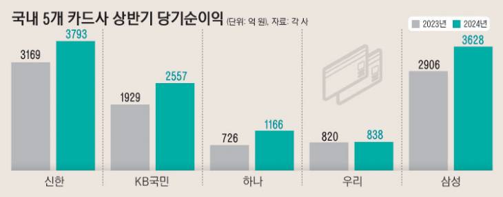 12_국내5개카드사상반기당기순이익