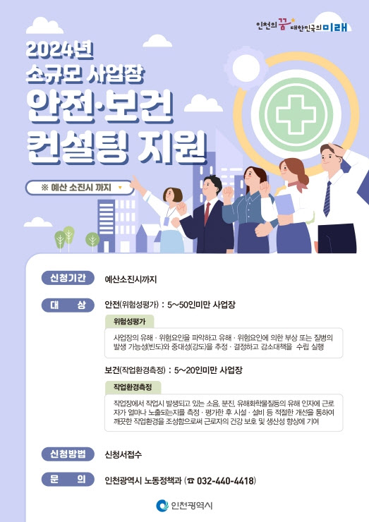 2024년 소규마 사업장 안전 보건 포스터