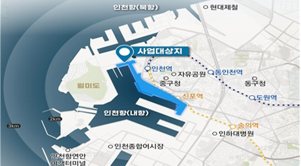 인천항 1.8부두 위치도