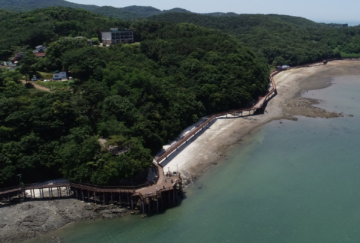 십리포해수욕장 해안길 기존 해안테크길 연장