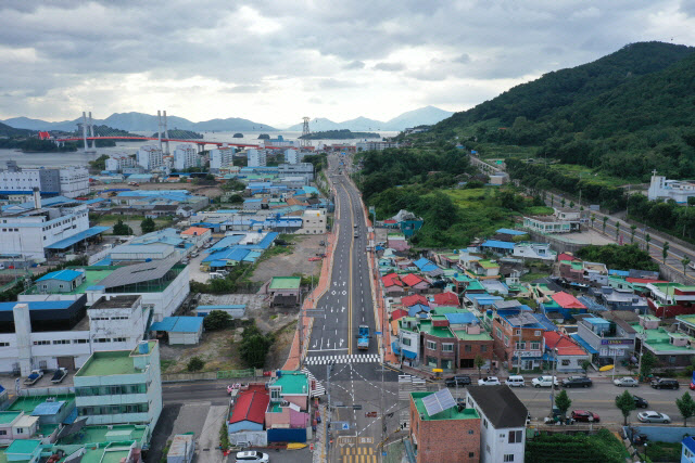 삼천포 대교공원~각산사거리 개통