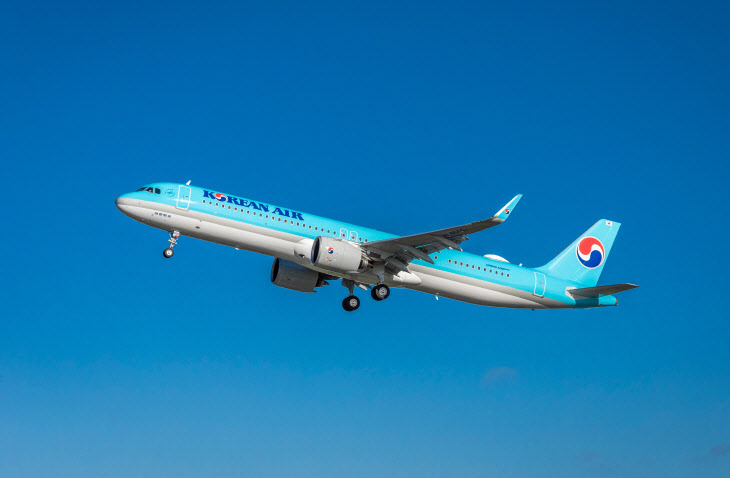 대한항공의 A321네오 항공기. (사진제공=대한항공)