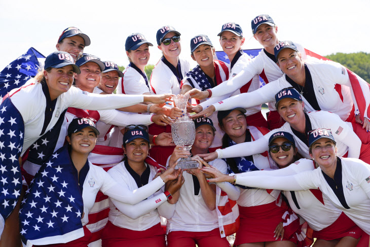 APTOPIX Solheim Cup Golf <YONHAP NO-0931> (AP)