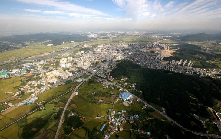 아산시내 전경